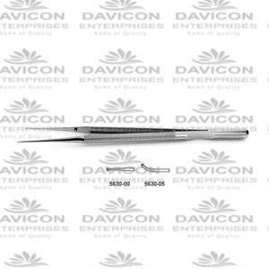CV Elite - Dennis-Style Micro Ring Tip Forceps - Tips Impregnated W/ Fine Tungsten Carbide Dust