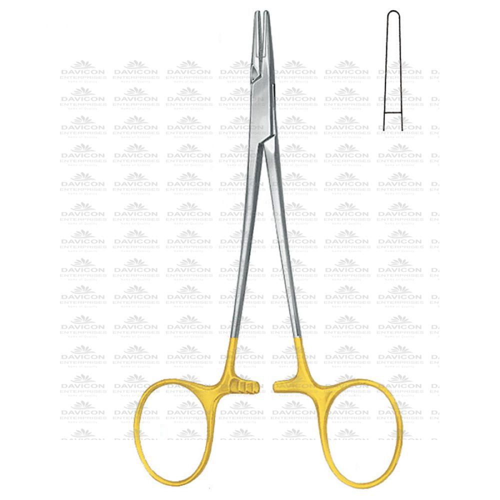 06 Halsey NEEDLE HOLDER, Smooth, T.c / Standard, Serrated Jaws