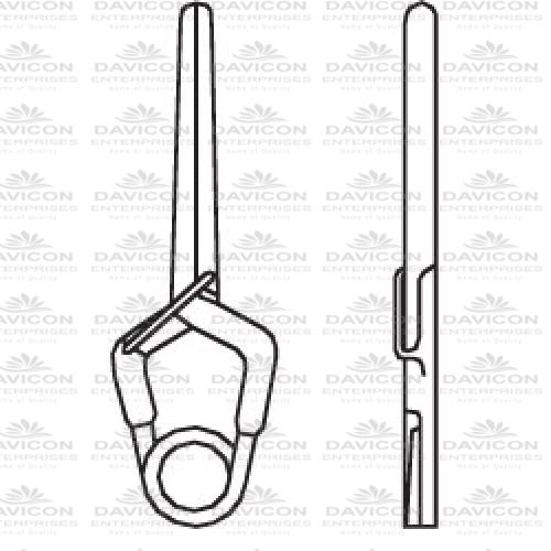Yasargil Standard Aneurysm Vessel-Clips,x=11.0mm,y=7.8mm,gms=180 Yasargil Standard Aneurysm Vessel-Clips,x=11.0mm,y=7.8mm,gms=180