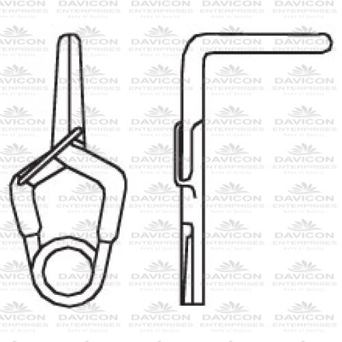 Yasargil Standard Aneurysm Vessel-Clips,x=7.0mm,y=5.6mm,gms=200 Yasargil Standard Aneurysm Vessel-Clips,x=7.0mm,y=5.6mm,gms=200