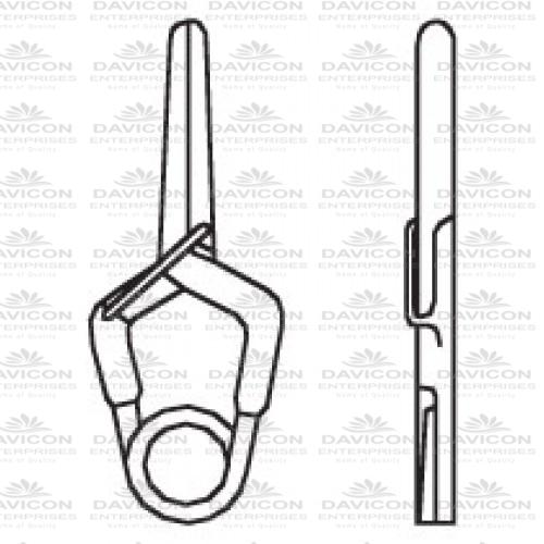 Yasargil Standard Aneurysm Vessel-Clips,x=7.0mm,y=6.2mm,gms=150 Yasargil Standard Aneurysm Vessel-Clips,x=7.0mm,y=6.2mm,gms=150