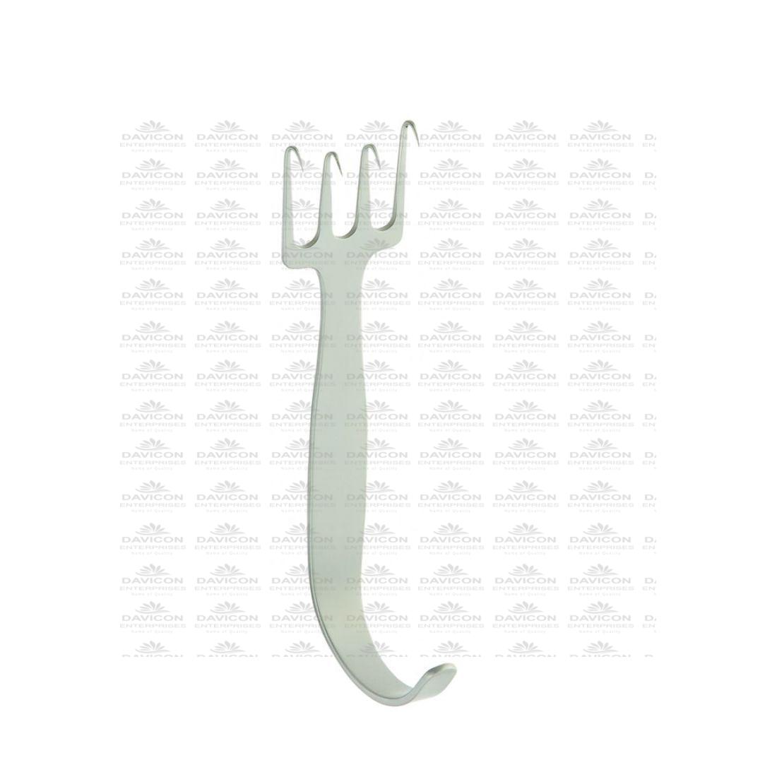 23 Freeman Rake Retractor 10cm Sharp Prongs