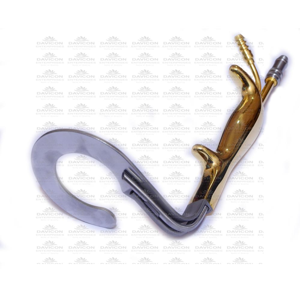 Ring breast retractor with fiber optic illumination and irrigation tube optic illumination and irrigation Ring breast retractor with fiber optic illumination and irrigation tube optic illumination and irrigation
