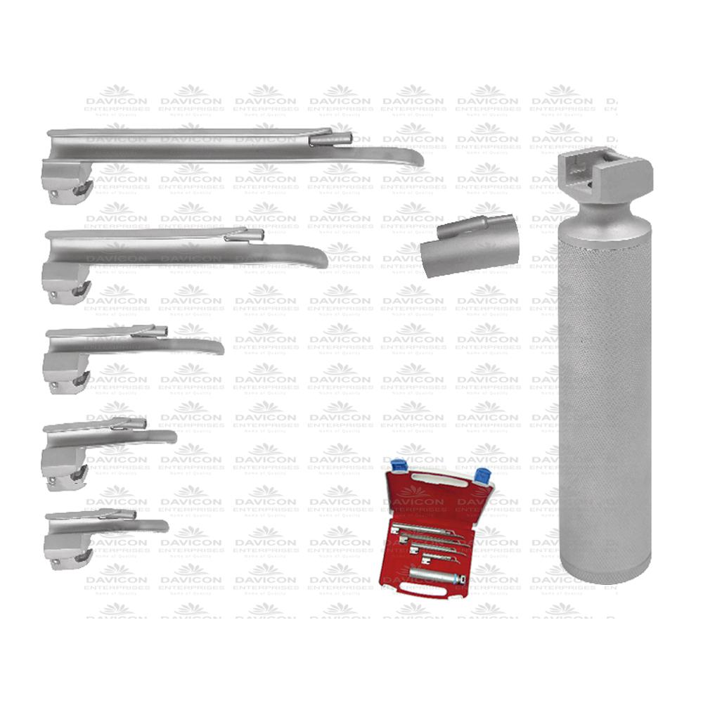 Miller Conventional Eco laryngoscope Set Fiber Optic With battery handle Miller Conventional Eco laryngoscope Set Fiber Optic With battery handle