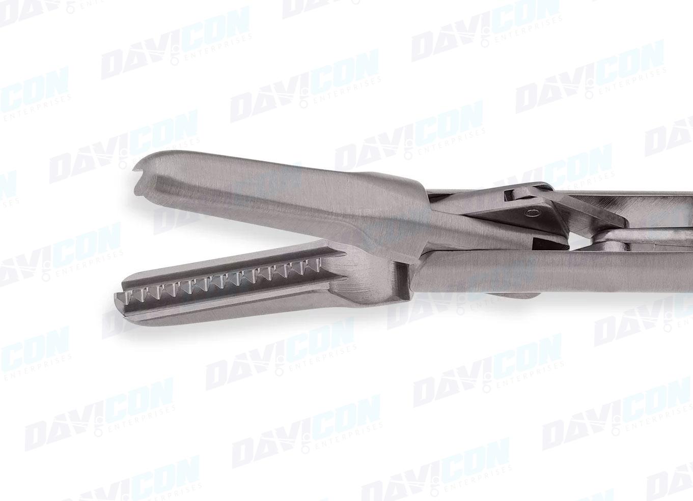 MIS DeBakey Forceps - Straight 2.8mm tips, 5mm Shaft, 9'' (23cm) Working Length, Round Squeeze Handle, Stainless Steel, 14'' (35.5cm)