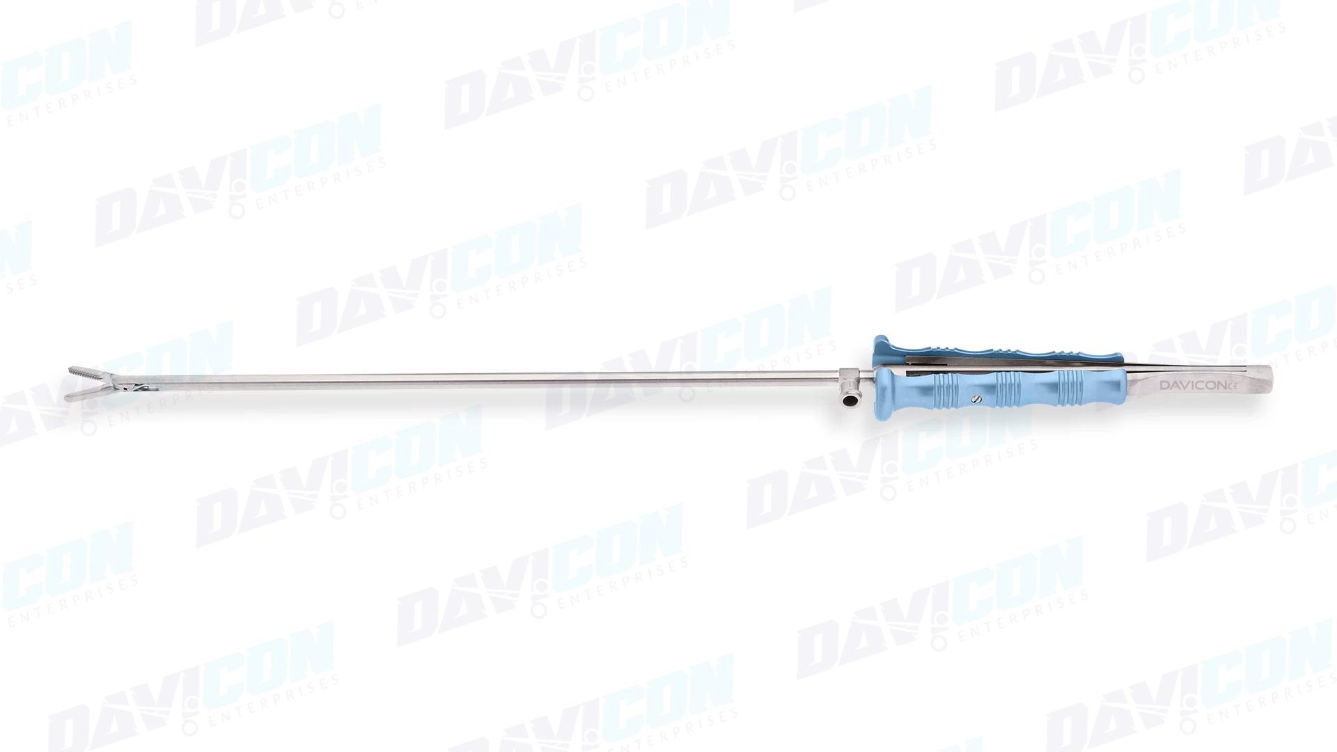 MIS DeBakey Forceps - Straight 2.8mm tips, 5mm Shaft, 9'' (23cm) Working Length, Round Squeeze Handle, Stainless Steel, 14'' (35.5cm)
