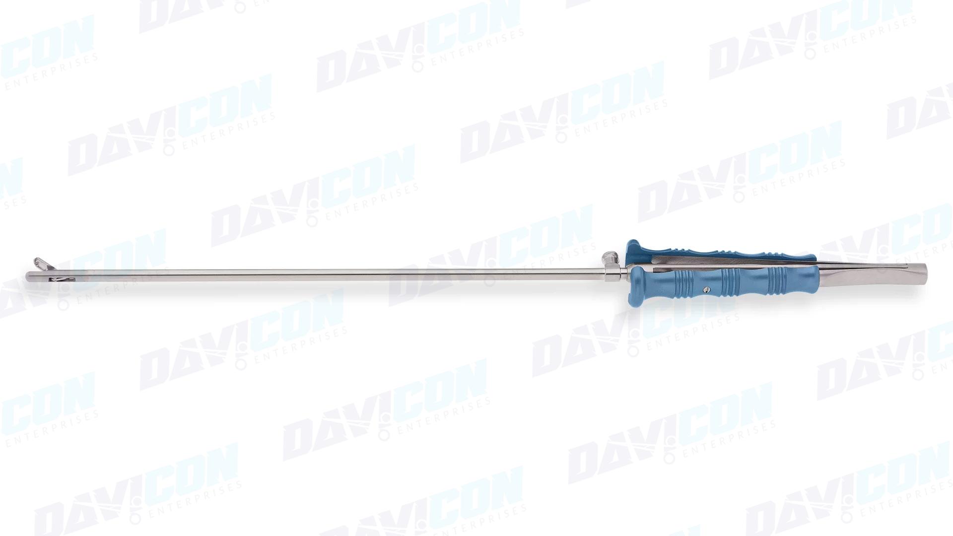 MIS Biopsy Forceps – Straight Oval Biopsy tips, 5mm Shaft, 10'' (25cm) Working Length, Round Squeeze Handle, Stainless Steel, 14'' (35.5cm)