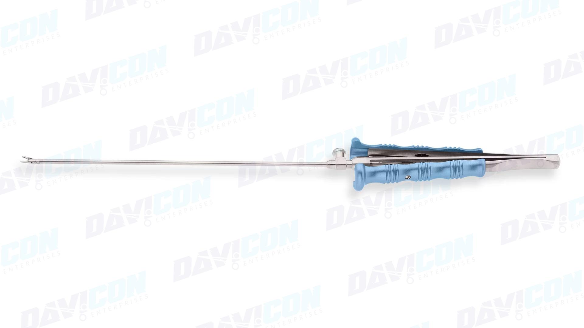 MIS CABG Needle Holder - Straight TC Coated jaws, wLock, 3mm Shaft, 6.75'' (17cm) Working Length, Round Squeeze Handle, Stainless Steel, 11.75'' (30cm)