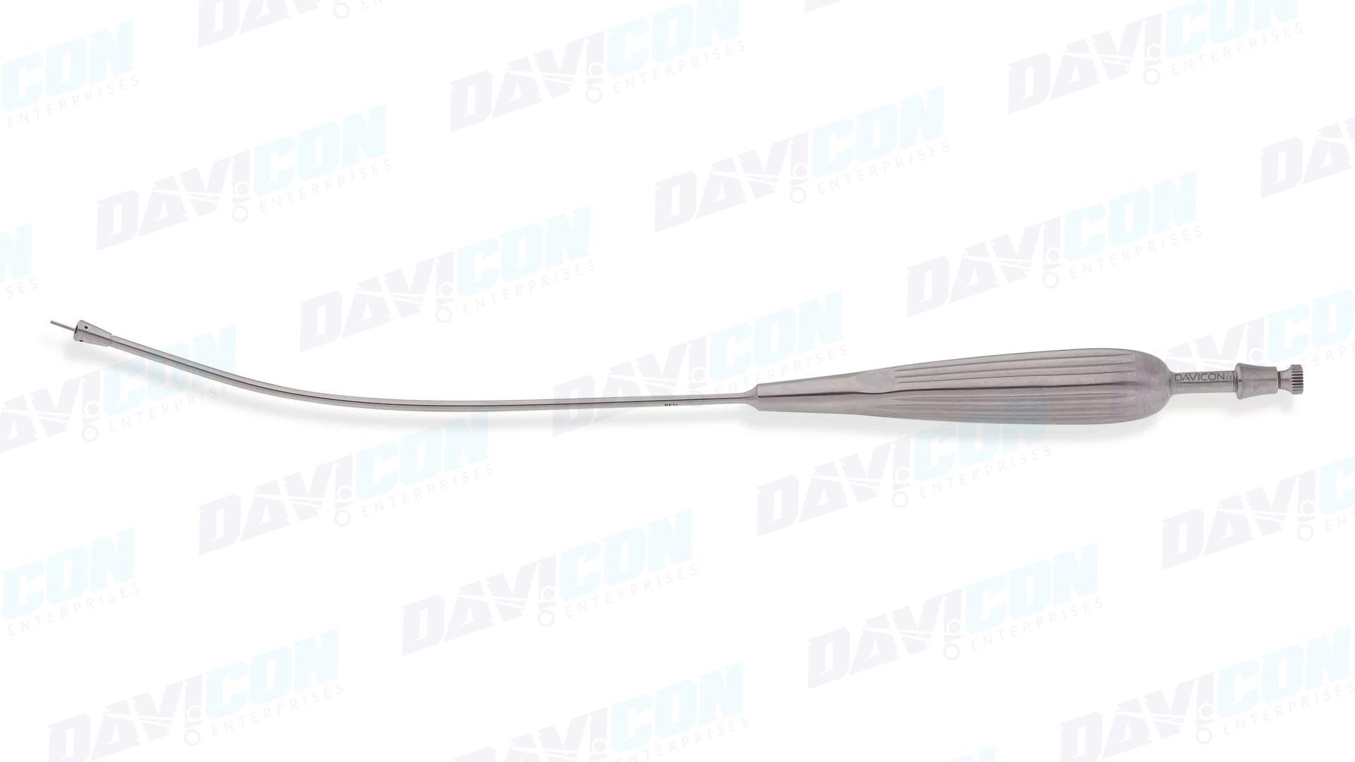 Suction Instrument - Curved 3.2mm tube, wVariable Suction, Yankauer Handle, 6.75'' (17cm) Working Length, Stainless Steel, 12.25'' (31cm)