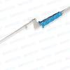 MIS Bayonet DeBakey Forceps - Straight 2.8mm tips, 5mm Bayonet Shaft, 10.25”(26cm) Working Length, Round Squeeze Handle, Stainless Steel, 16.75”(42.5cm)