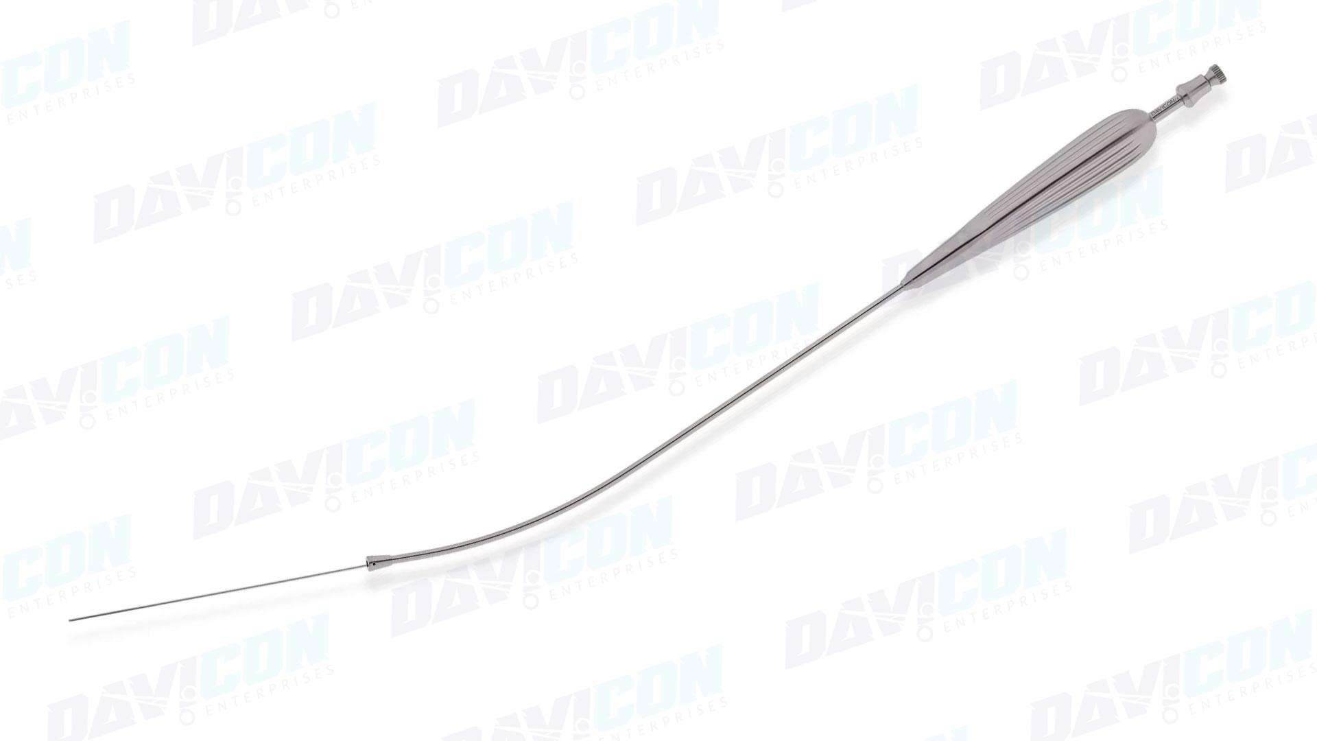 Suction Instrument - Curved 3.2mm tube, wVariable Suction, Yankauer Handle, 8.75'' (22cm) Working Length, Stainless Steel, 14.25'' (36cm)