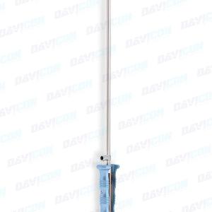 MIS DeBakey Forceps - Straight 2.8mm tips, 5mm Shaft, 9'' (23cm) Working Length, Round Squeeze Handle, Stainless Steel, 14'' (35.5cm)