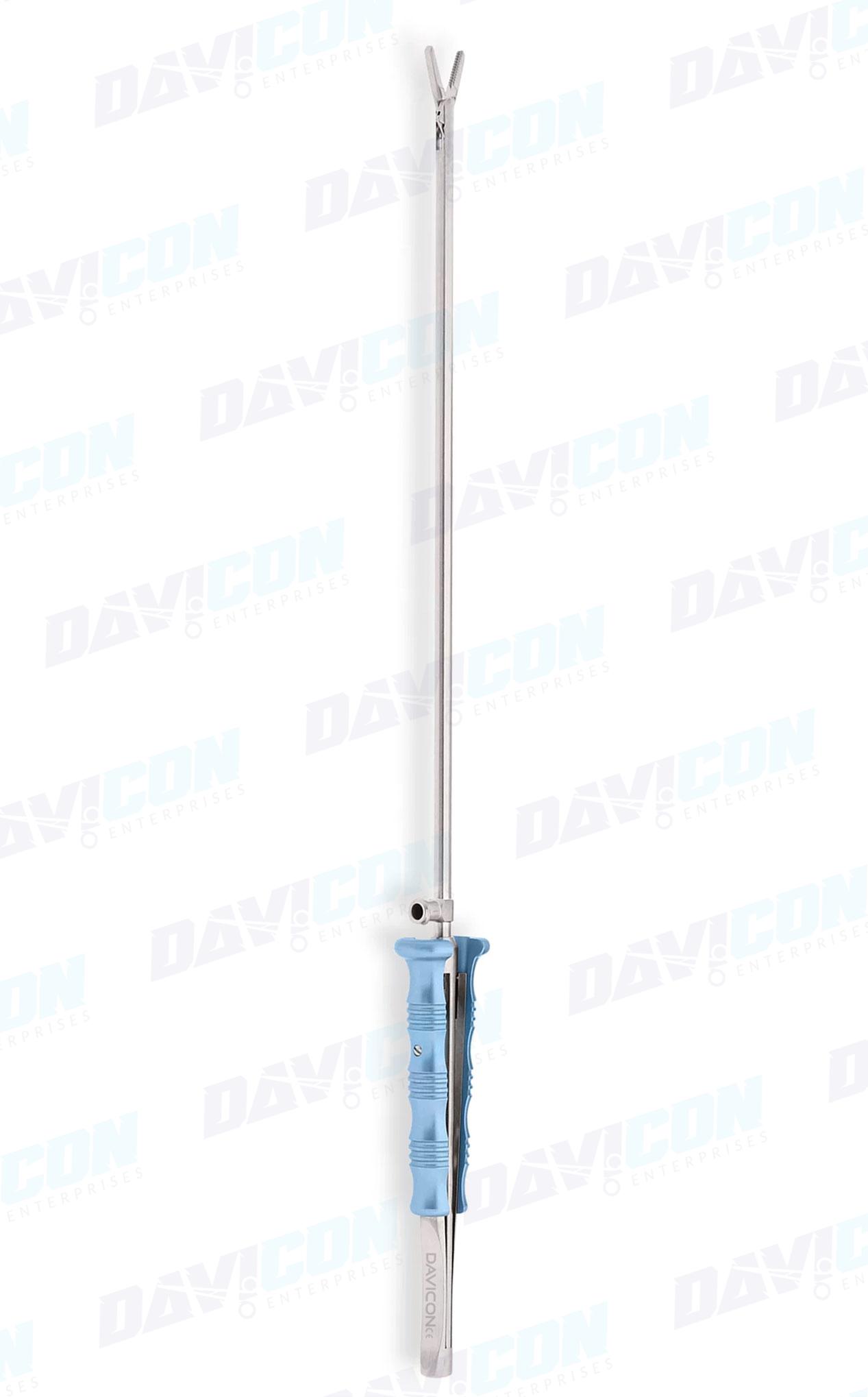 MIS DeBakey Forceps - Straight 2.8mm tips, 5mm Shaft, 9'' (23cm) Working Length, Round Squeeze Handle, Stainless Steel, 14'' (35.5cm)