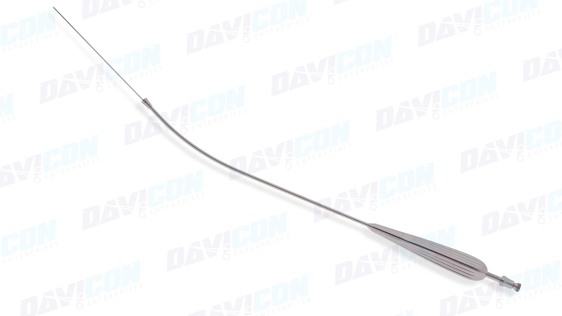 Suction Instrument - Curved 3.2mm tube, wVariable Suction, Yankauer Handle, 8.75'' (22cm) Working Length, Stainless Steel, 14.25'' (36cm)