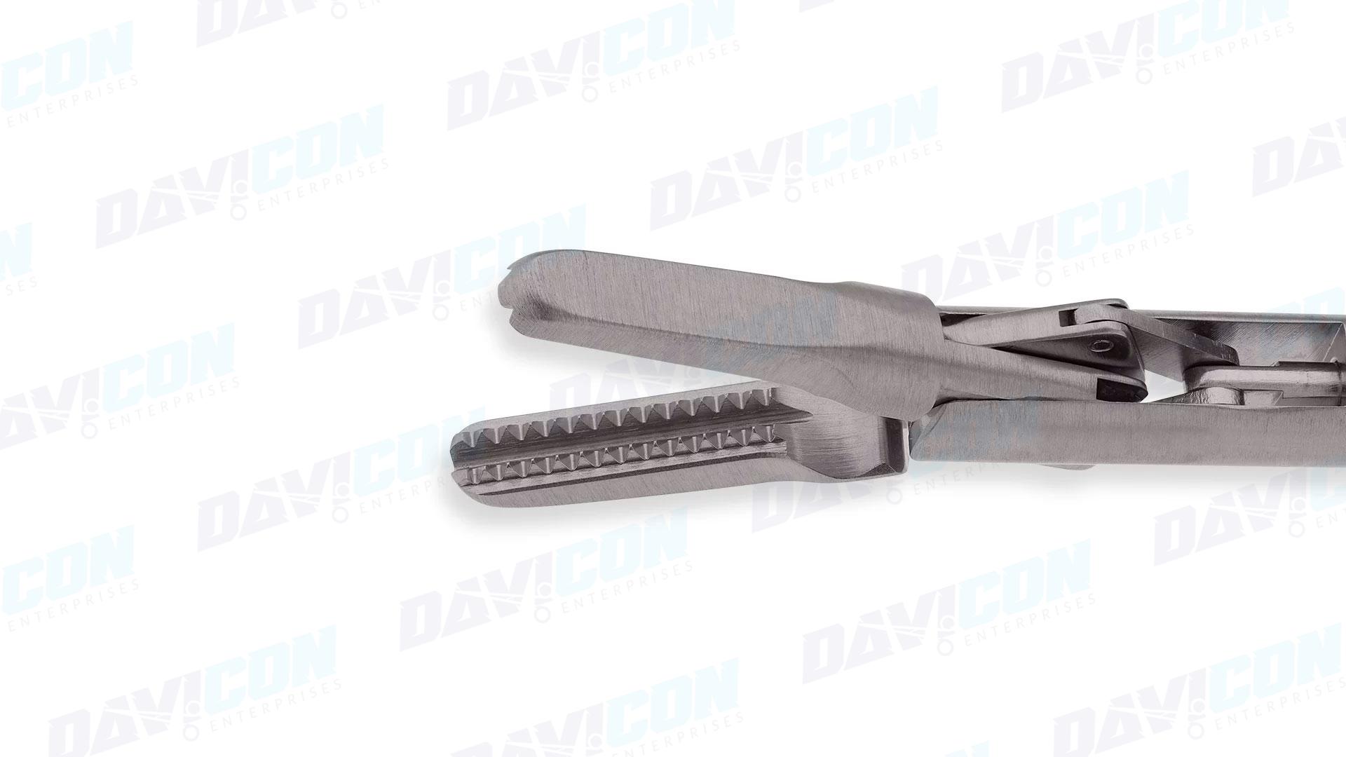 MIS DeBakey Forceps - Straight 2.8mm tips, 5mm Shaft, 9'' (23cm) Working Length, Round Squeeze Handle, Stainless Steel, 14'' (35.5cm)