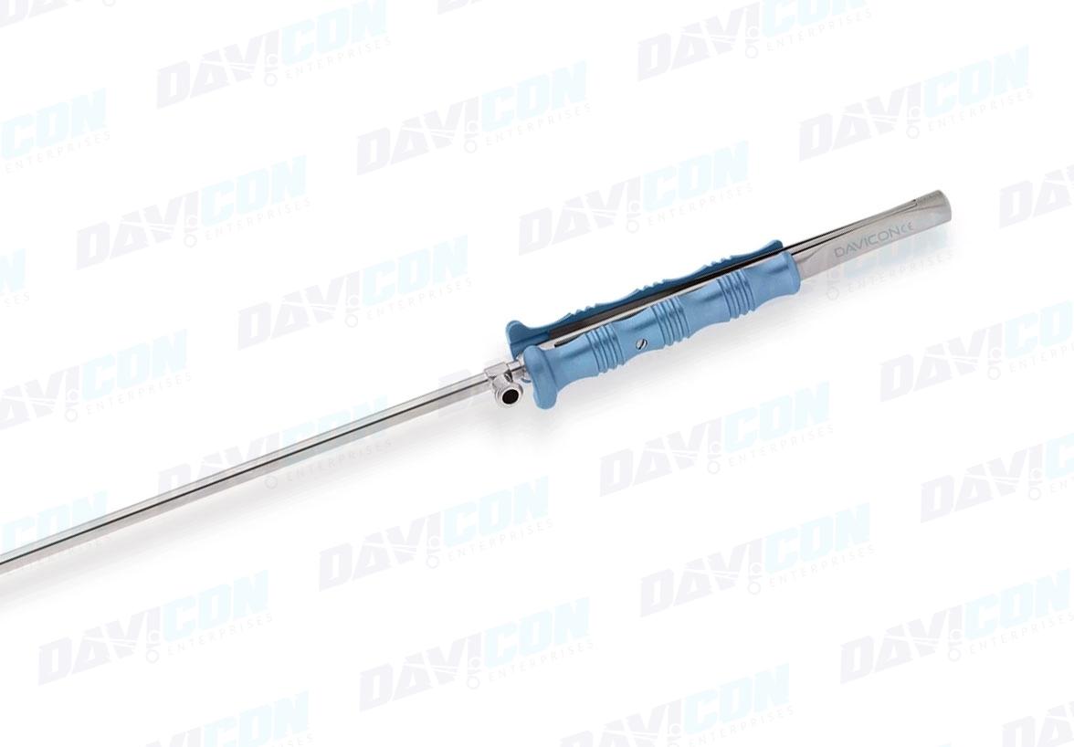 MIS DeBakey Forceps - Straight 2x3 DeBakey tips w 3.2mm jaws, 5mm Shaft, 11'' (28cm) Working Length, Round Squeeze Handle, Stainless Steel, 16'' (40.5cm)