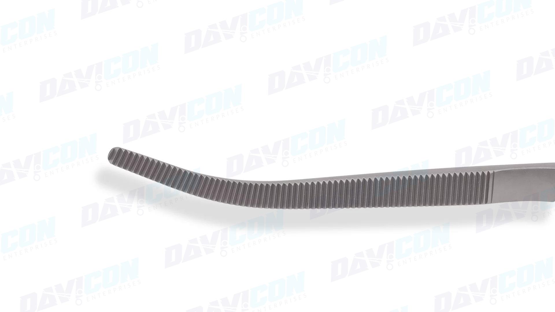 VATS Curved Dissector – Serrated jaws, 7mm shaft, 7'' (18cm) Working Length, Stainless Steel, 11.25'' (28cm)