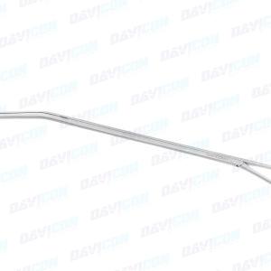 VATS Semb Clamp - 140mm Fully Curved 1x2 DeBakey Atraumatic jaws, 10mm Shaft, 31cm Working Length, wRatchet, Stainless Steel, 15.5'' (39.5cm)
